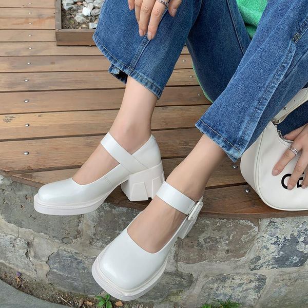 dress shoes allbitefo fashion retro genuine leather thick heels party women high tacones mujer, Black
dress shoes allbitefo fashion retro genuine leather thick heels party women high tacones mujer, Black