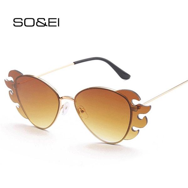 sunglasses so&ei fashion rimless fire flame shape women vintage clear ocean lens eyewear men gradient sun glasses shades, White;black
sunglasses so&ei fashion rimless fire flame shape women vintage clear ocean lens eyewear men gradient sun glasses shades, White;black