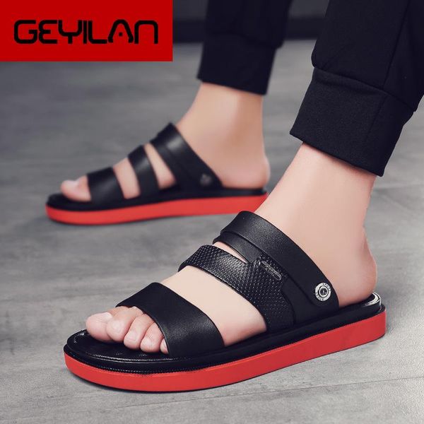 slippers summer men beach sandals man comfortable fashion sneakers leather outdoor male casual 452, Black
slippers summer men beach sandals man comfortable fashion sneakers leather outdoor male casual 452, Black