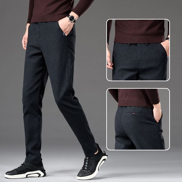 2021 autumn and winter frosted casual men's youth solid color korean straight slim fit small foot elastic sports pants, Black
2021 autumn and winter frosted casual men's youth solid color korean straight slim fit small foot elastic sports pants, Black