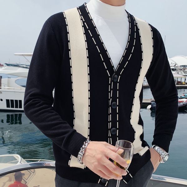 british black brown fashion contrast color knitted men erkek hrkalar v-neck long sleeve casual green sweater car y0gp, White;black
british black brown fashion contrast color knitted men erkek hrkalar v-neck long sleeve casual green sweater car y0gp, White;black