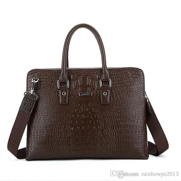 Wholesale brand men handbag exquisite embossed crocodile pattern men bag business leather fashion briefcase large capacity embossed leather, Black
Wholesale brand men handbag exquisite embossed crocodile pattern men bag business leather fashion briefcase large capacity embossed leather, Black