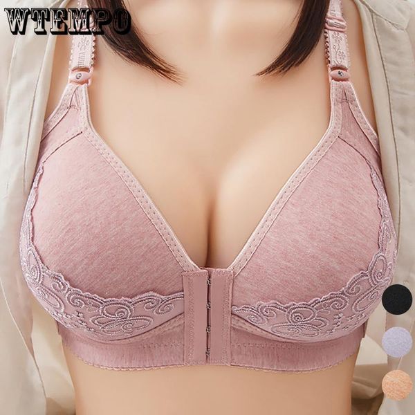 bras front clousure women push up bra floral seamless invisible underwear thin wireless plus size bralette sexy, Red;black
bras front clousure women push up bra floral seamless invisible underwear thin wireless plus size bralette sexy, Red;black