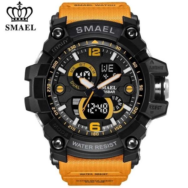 smael men military watch 50m waterproof wristwatch led quartz clock male relogios masculino 1617 digital sports watches men's 211013, Slivery;brown
smael men military watch 50m waterproof wristwatch led quartz clock male relogios masculino 1617 digital sports watches men's 211013, Slivery;brown