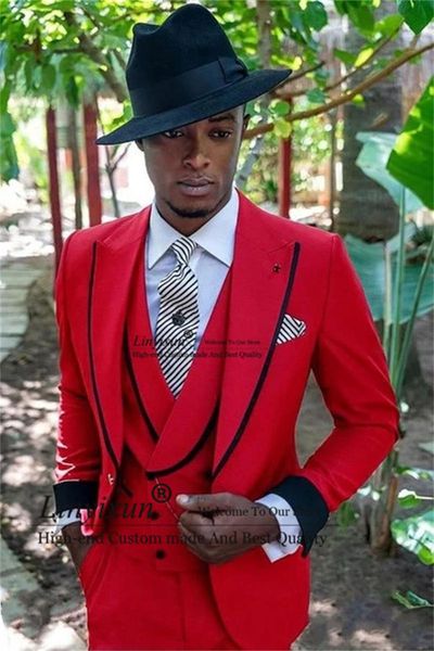 men's suits & blazers fashion red mens for wedding groom tuxedos slim fit male prom party blazer terno masculino 3 piceces set costume, White;black
men's suits & blazers fashion red mens for wedding groom tuxedos slim fit male prom party blazer terno masculino 3 piceces set costume, White;black