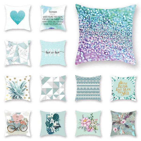 45x45cm green cushion cover marble texture geometric home decoration 1pc popular pillow case for sofa
45x45cm green cushion cover marble texture geometric home decoration 1pc popular pillow case for sofa