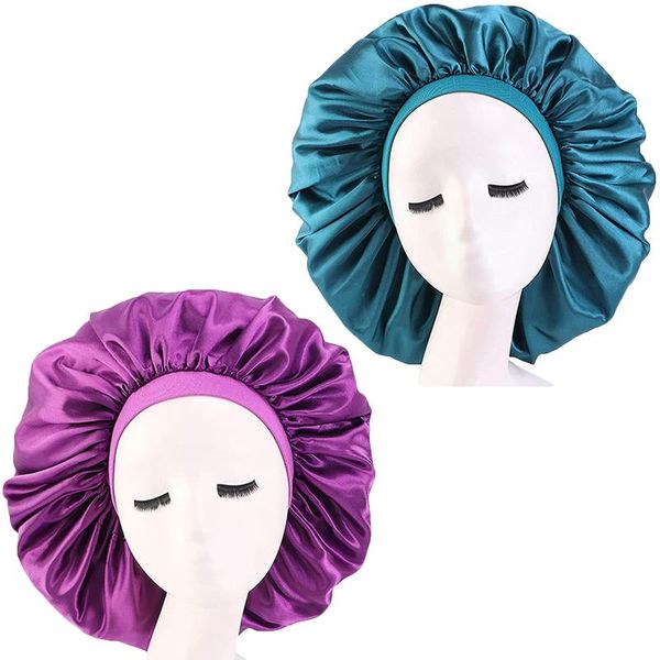 shower caps 2pk night cap wide brim high elastic headband chemotherapy satin 58cm head circumference sleep hair care
shower caps 2pk night cap wide brim high elastic headband chemotherapy satin 58cm head circumference sleep hair care
