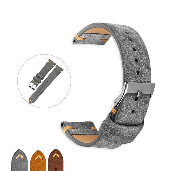 watch bands handmade gray 20mm watchband adaptation machinery suede strap genuine leather retro pendant wristband, Black;brown
watch bands handmade gray 20mm watchband adaptation machinery suede strap genuine leather retro pendant wristband, Black;brown