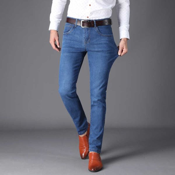 2021 business taille slim fashion casual straight katoen elastic big size brand men jean herenkleding rits jeans, Blue
2021 business taille slim fashion casual straight katoen elastic big size brand men jean herenkleding rits jeans, Blue