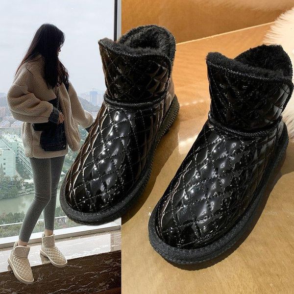 boots winter snow women's solid color casual low-tube wear-resistant non-slip flat shoes plus velvet cotton, Black
boots winter snow women's solid color casual low-tube wear-resistant non-slip flat shoes plus velvet cotton, Black