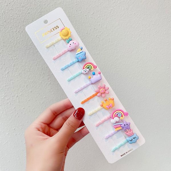 hair accessories 10pcs/set girls cute colorful cartoon flower candy hairpins kids sweet clip barrettes headwear korean, Slivery;white
hair accessories 10pcs/set girls cute colorful cartoon flower candy hairpins kids sweet clip barrettes headwear korean, Slivery;white
