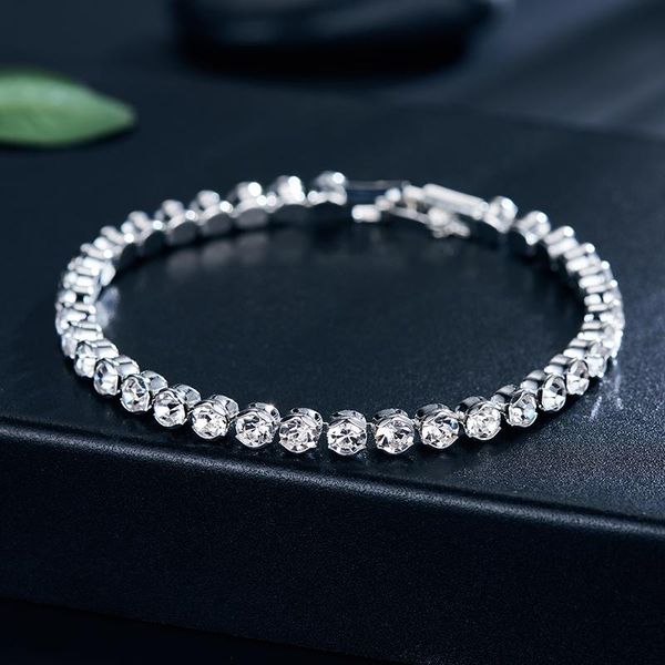 link, chain fashion luxury bracelet crystal bracelets for women charm & bangles female bridal wedding jewelry, Black
link, chain fashion luxury bracelet crystal bracelets for women charm & bangles female bridal wedding jewelry, Black