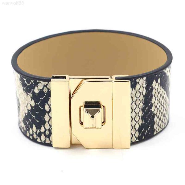 luxury fashion korean snake pu simple personality wide leather women's nightclub versatile metal clasp designer jewelrymen bracelets, Golden;silver
luxury fashion korean snake pu simple personality wide leather women's nightclub versatile metal clasp designer jewelrymen bracelets, Golden;silver