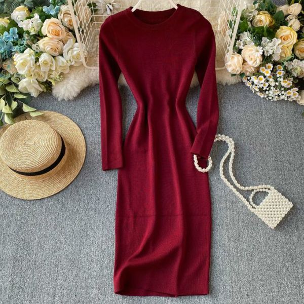 2021 autumn winter new korean simple solid-color long sleeve slim knitted sweater women vestidos pp512 mn5h, Black;gray
2021 autumn winter new korean simple solid-color long sleeve slim knitted sweater women vestidos pp512 mn5h, Black;gray