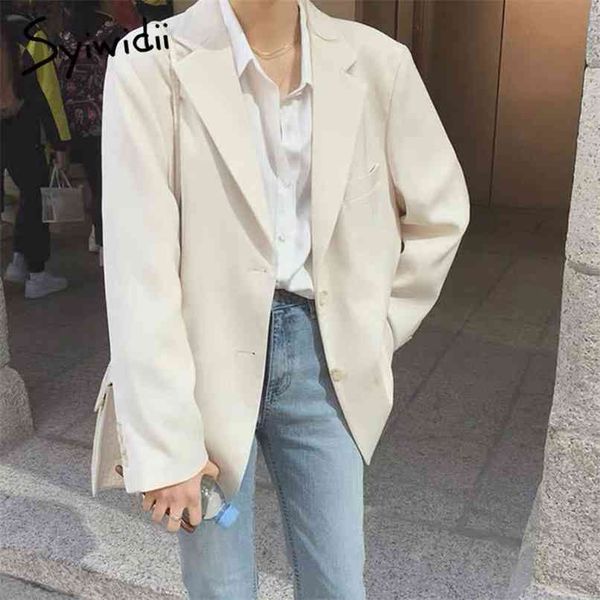 milk white blazer women spring summer single breasted long sleeve jacket office ladies black blazers female 210607, White;black
milk white blazer women spring summer single breasted long sleeve jacket office ladies black blazers female 210607, White;black