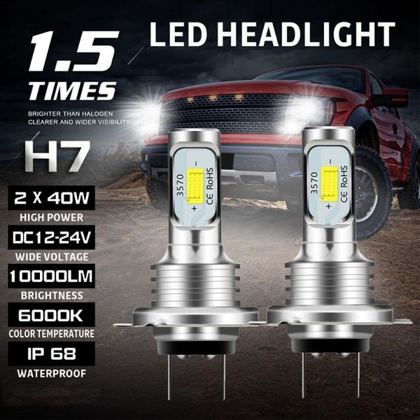 car headlights 2 x h7 led headlight kit 80w 10000lm hi or lo beam bulbs 6000k white ip 68 waterproof haedlight bulb turbo lamp high power
car headlights 2 x h7 led headlight kit 80w 10000lm hi or lo beam bulbs 6000k white ip 68 waterproof haedlight bulb turbo lamp high power