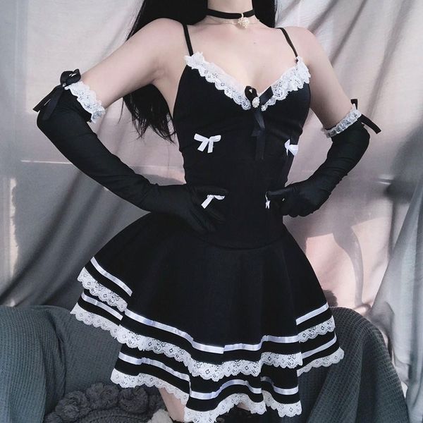 apron erotic oita maid cospay ingerie costume underwear kawaii mini devi roepay set babydo bow for women anime, Red;black
apron erotic oita maid cospay ingerie costume underwear kawaii mini devi roepay set babydo bow for women anime, Red;black