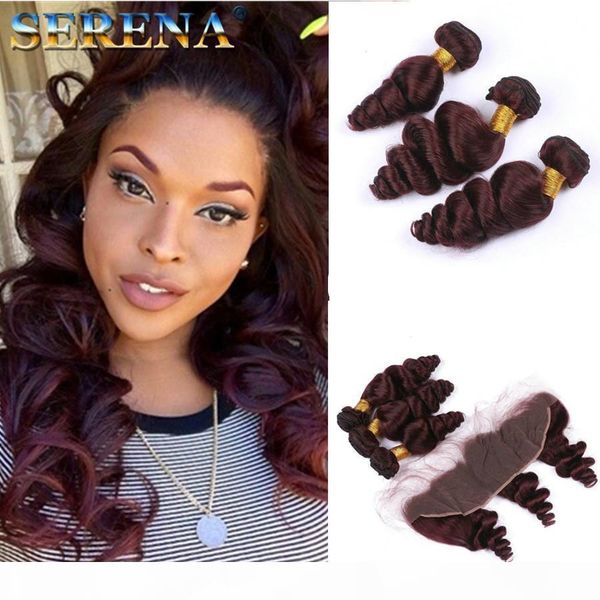peruvian loose wave virgin hair 99j lace closure with bundles red hair 4 bundles with 13x4 lace closure bundle hair with lace frontal, Black;brown
peruvian loose wave virgin hair 99j lace closure with bundles red hair 4 bundles with 13x4 lace closure bundle hair with lace frontal, Black;brown
