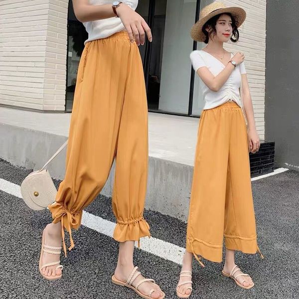 2021 new women summer fashion casual chiffon harem female high waist sport pants ladies wide leg loose bloomers trousers l213tput, Black;white
2021 new women summer fashion casual chiffon harem female high waist sport pants ladies wide leg loose bloomers trousers l213tput, Black;white