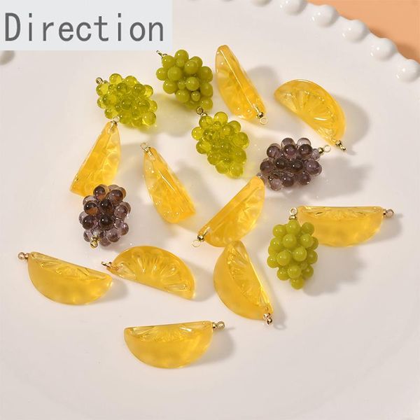 charms cute crystal transparent grape orange fruit pendant diy jewelry resin accessory material, Bronze;silver
charms cute crystal transparent grape orange fruit pendant diy jewelry resin accessory material, Bronze;silver