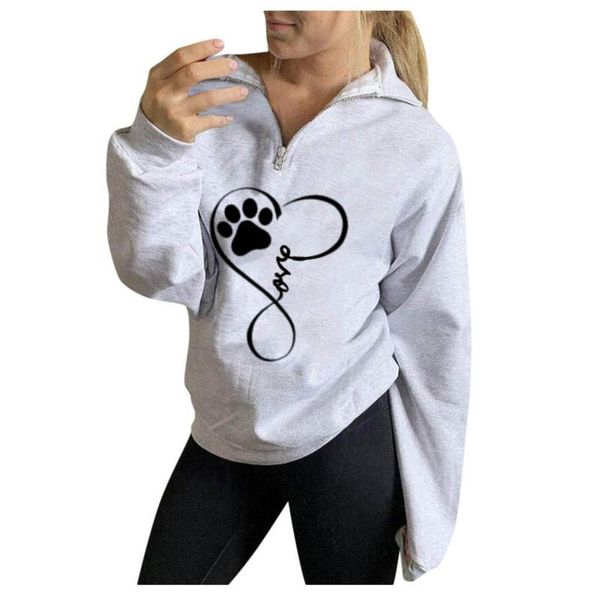women's hoodies & sweatshirts ladies autumn/winter sweater zipper lapel fashion printed sweatshirt pullover v-neck zip up sweaters casu, Black
women's hoodies & sweatshirts ladies autumn/winter sweater zipper lapel fashion printed sweatshirt pullover v-neck zip up sweaters casu, Black