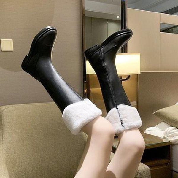 boots women's winter 2021 fashion women long plush high round zipper knee trendy shoes, Black
boots women's winter 2021 fashion women long plush high round zipper knee trendy shoes, Black