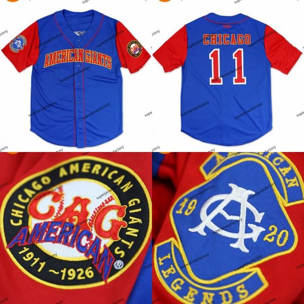 custom nlbm legacy jersey #11 chicago baeball jersey 100% stitched embroidery vintage any name any number s-xxxl, Blue;black
custom nlbm legacy jersey #11 chicago baeball jersey 100% stitched embroidery vintage any name any number s-xxxl, Blue;black