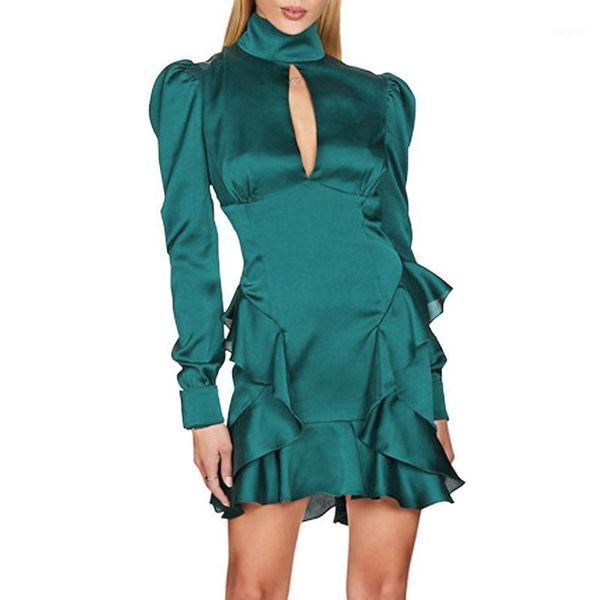 casual dresses satin dress women vintage long puff sleeve cut out irregular ruffles lady girls club party clothing 2021, Black;gray
casual dresses satin dress women vintage long puff sleeve cut out irregular ruffles lady girls club party clothing 2021, Black;gray