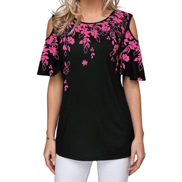 women summer short sleeve crew neck t-shirt cutout cold shoulder pullover tunic vintage leaves floral print casual, White
women summer short sleeve crew neck t-shirt cutout cold shoulder pullover tunic vintage leaves floral print casual, White
