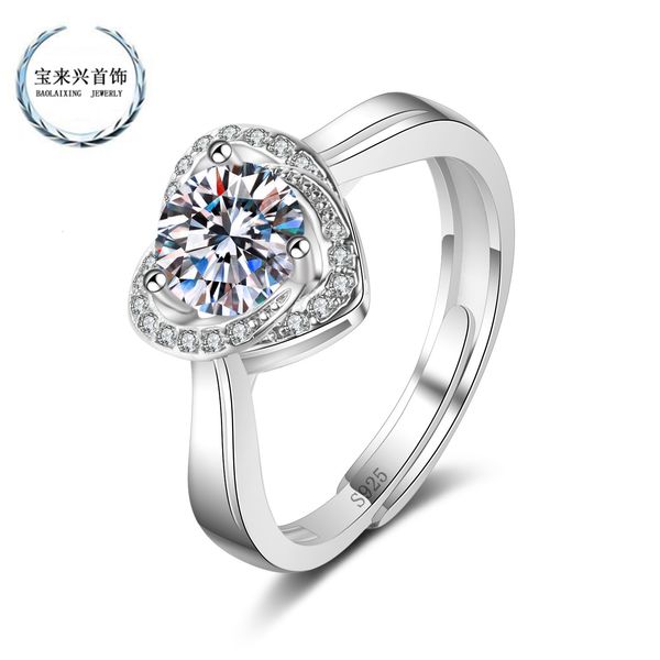 ring live fashion, personalized and flexible design, heart-shaped diamond , female, Silver
ring live fashion, personalized and flexible design, heart-shaped diamond , female, Silver