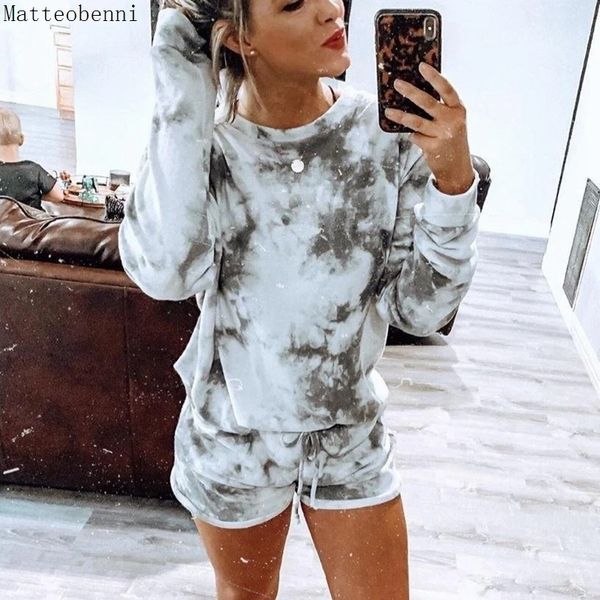 2021 new women spring casual tie-dye two piece outfits tracksuit long sleeve and shorts suits autumn 2pcs matching sets lounge wear xep, White
2021 new women spring casual tie-dye two piece outfits tracksuit long sleeve and shorts suits autumn 2pcs matching sets lounge wear xep, White