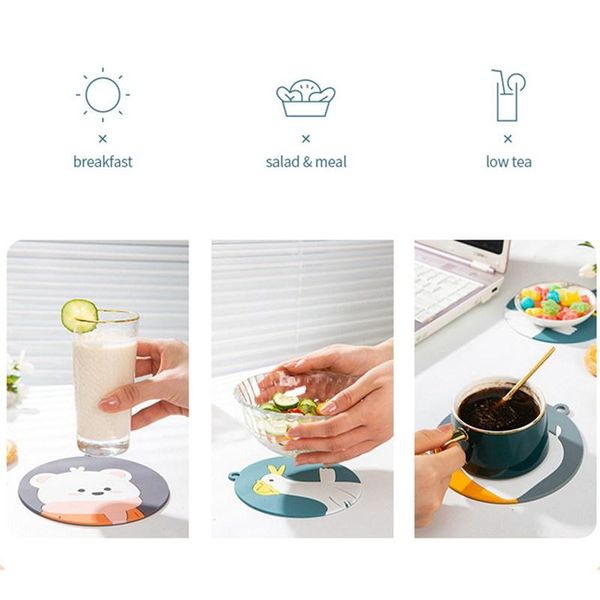 mats & pads cartoon round heat soft pot mat insulation pad pvc rubber household kitchen dining table anti-scald
mats & pads cartoon round heat soft pot mat insulation pad pvc rubber household kitchen dining table anti-scald