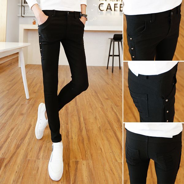 Vero New Primavera Novo 2021 Magras Roupas Masculinas Simples Fino Ajuste Lateral Rebites Decorao Calas Casuais Streetwear XNRU, Black
Vero New Primavera Novo 2021 Magras Roupas Masculinas Simples Fino Ajuste Lateral Rebites Decorao Calas Casuais Streetwear XNRU, Black