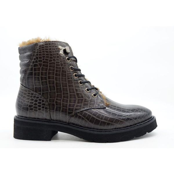 boots gunmetal fall-winter season women's ankle fashion crocodile texture velvet warm handsome round, Black
boots gunmetal fall-winter season women's ankle fashion crocodile texture velvet warm handsome round, Black