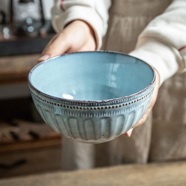 bowls 5.5 inch dry rice bowl large embossed polka dot design ceramic 
bowls 5.5 inch dry rice bowl large embossed polka dot design ceramic