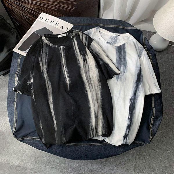 men's t-shirts t-shirt men summer harajuku style tie-dye trend short-sleeved o-neck gradient wild loose man casual oversized, White;black
men's t-shirts t-shirt men summer harajuku style tie-dye trend short-sleeved o-neck gradient wild loose man casual oversized, White;black