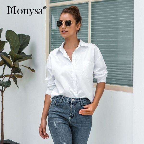 casual white shirt women autumn new arrival long sleeve cotton blouses ladies loose plus size button up shirt 210225
casual white shirt women autumn new arrival long sleeve cotton blouses ladies loose plus size button up shirt 210225