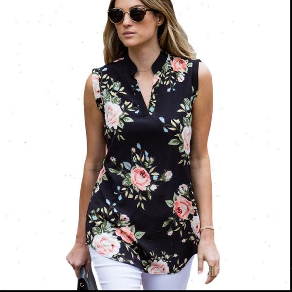 summer sleeveless womens shirt blouse 2021 casual loose floral blouse v neck vintage blouses work wear office shirt, White
summer sleeveless womens shirt blouse 2021 casual loose floral blouse v neck vintage blouses work wear office shirt, White