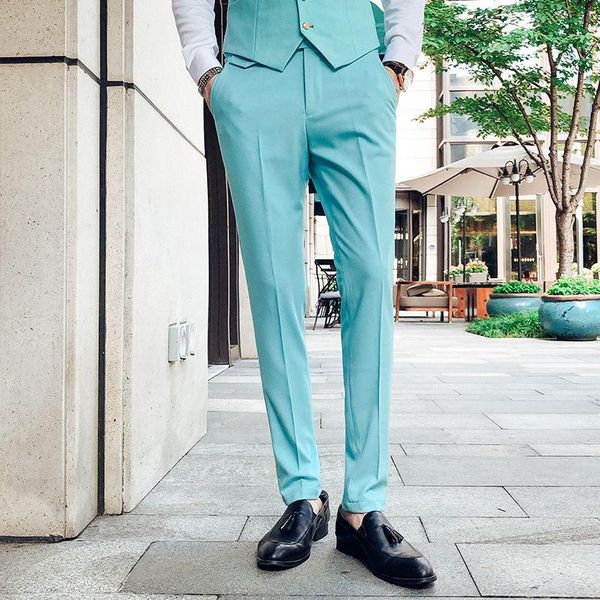 men's suits & blazers 2021 spring summer suit pants solid color casual business dress slim trousers classic wedding f76, White;black
men's suits & blazers 2021 spring summer suit pants solid color casual business dress slim trousers classic wedding f76, White;black
