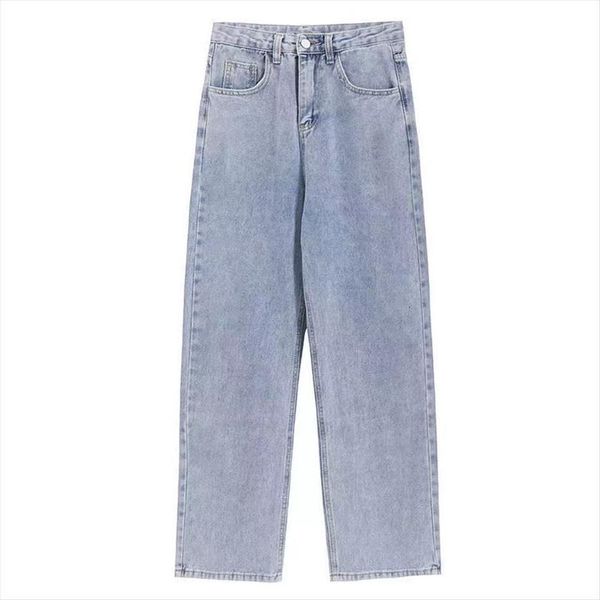 high waist blue street women jean wide leg clothing retro denim quality fashion harajuku straight pants summer
high waist blue street women jean wide leg clothing retro denim quality fashion harajuku straight pants summer