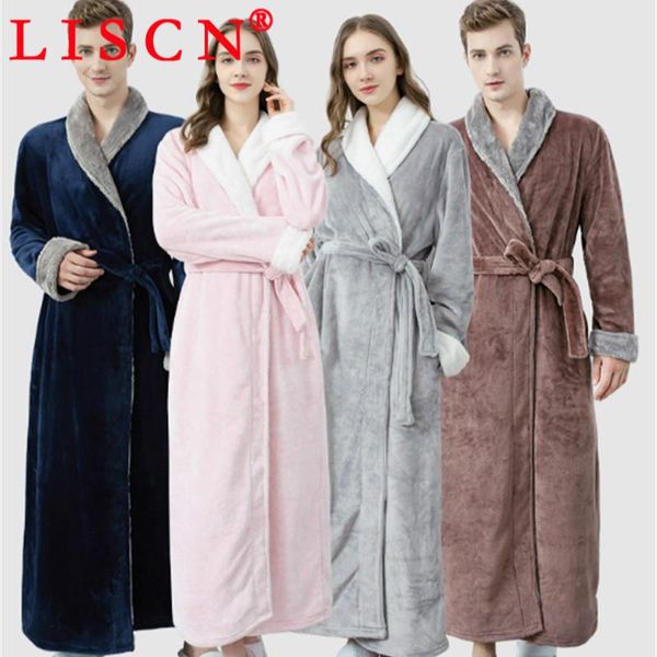 women's sleepwear liscn extra-long nightgown thickened flannel couple coral fleece bathrobe k0004, Black;red
women's sleepwear liscn extra-long nightgown thickened flannel couple coral fleece bathrobe k0004, Black;red