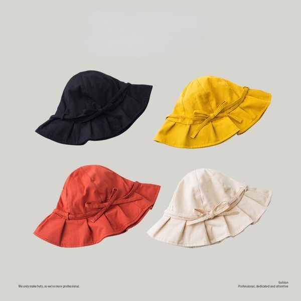 wide brim hats 2021 spring summer cotton and linen ruffle bucket hat black yellow 4 color optional cute bowknot for woman, Blue;gray
wide brim hats 2021 spring summer cotton and linen ruffle bucket hat black yellow 4 color optional cute bowknot for woman, Blue;gray