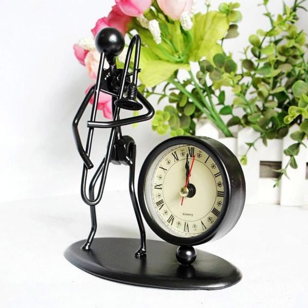 desk & table clocks creative artificial metal craft trombone roman number clock original black as christmas birthday boy man's gift
desk & table clocks creative artificial metal craft trombone roman number clock original black as christmas birthday boy man's gift
