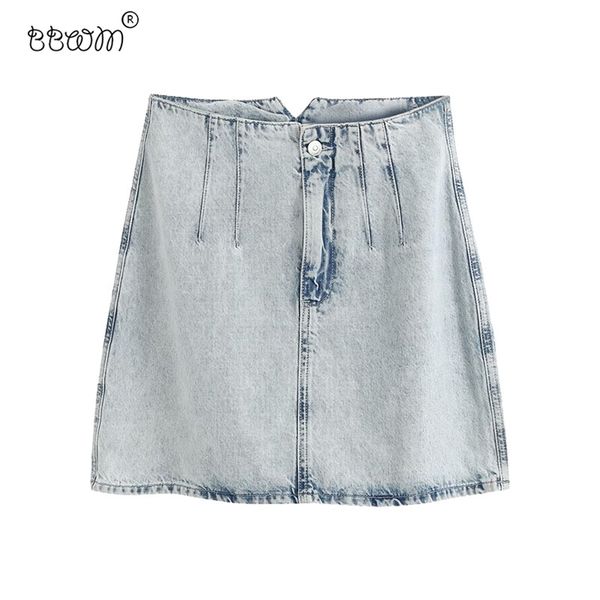 women elegant fashion light denim mini skirt vintage high waist zipper fly skirts chic jupe femme 210531, Black
women elegant fashion light denim mini skirt vintage high waist zipper fly skirts chic jupe femme 210531, Black