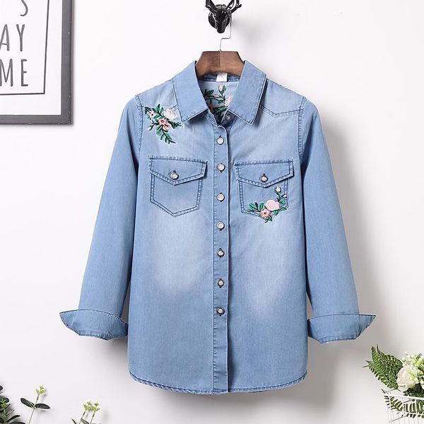women's jackets denim jacket women casual coats floral embroidery loose coat clothes long sleeve spring autumn outerwear streetwear, Black;brown
women's jackets denim jacket women casual coats floral embroidery loose coat clothes long sleeve spring autumn outerwear streetwear, Black;brown