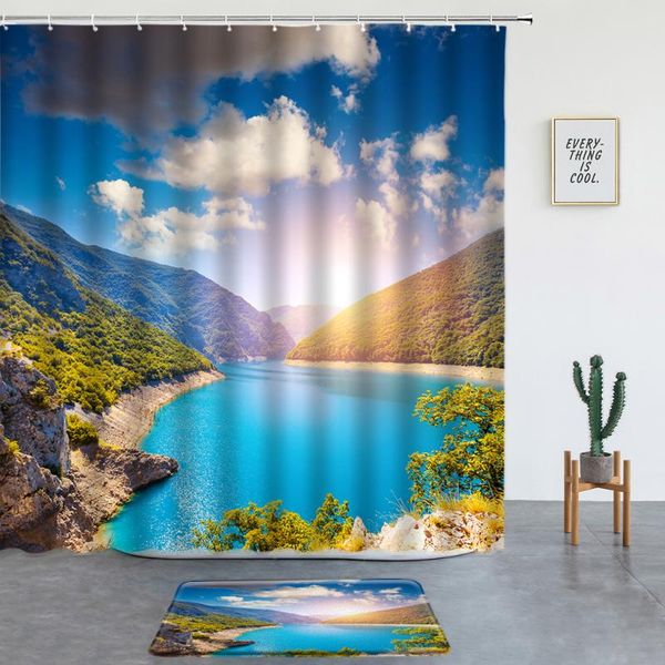 shower curtains 2 pcs beautiful natural scenery set mountain lake blue sky room decoration bathroom screen bath mat non-slip rug
shower curtains 2 pcs beautiful natural scenery set mountain lake blue sky room decoration bathroom screen bath mat non-slip rug