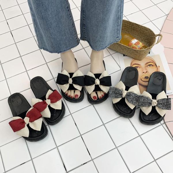 slippers summer beach shoes luxury slides flock platform med butterfly-knot slipers women sabot designer flat girl fabric ladies, Black
slippers summer beach shoes luxury slides flock platform med butterfly-knot slipers women sabot designer flat girl fabric ladies, Black