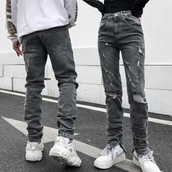 men's jeans hip hop dark street distressed hole trousers men and women casual retro high waist streetwear gothic pants for male, Blue
men's jeans hip hop dark street distressed hole trousers men and women casual retro high waist streetwear gothic pants for male, Blue
