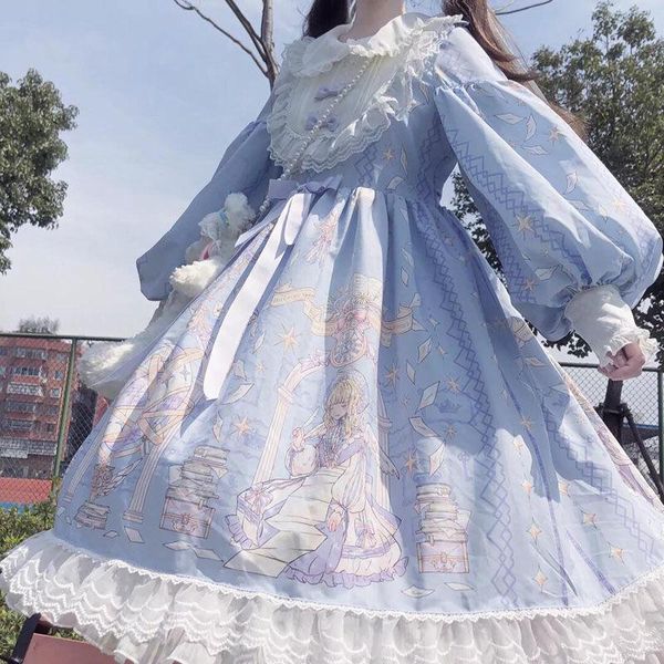 casual dresses 2021 lolita style sweet dress women costume soft sister princess kawaii cute for girls, Black;gray
casual dresses 2021 lolita style sweet dress women costume soft sister princess kawaii cute for girls, Black;gray