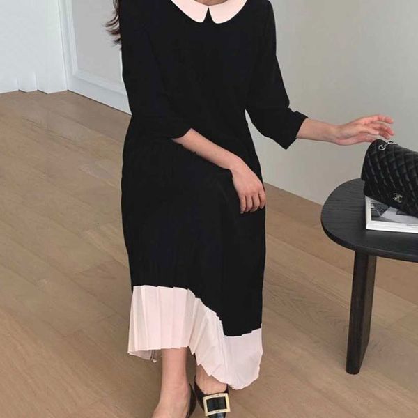 temperament long autumn french temperament contrast doll collar korean chic loose 7 / 6 sleeve pleated dress for women hot, Black;gray
temperament long autumn french temperament contrast doll collar korean chic loose 7 / 6 sleeve pleated dress for women hot, Black;gray
